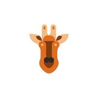 giraffe, Afrika, dier vector icoon