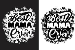 het beste mama ooit grafisch ontwerp voor t-shirt, kaarten, kader kunstwerk, Tassen, mokken, stickers, tuimelaars, telefoon gevallen, afdrukken enz. vector