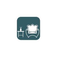 stoelen logo icoon vector