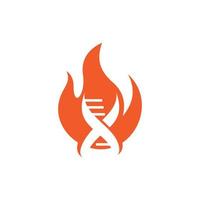 menselijk dna genetisch brand creatief logo vector