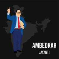 ambedkar Jayanti 14 april dr br ambedkar vector ontwerp