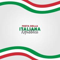 Italiaanse republiek dag poster vector