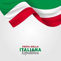 Italiaanse republiek dag poster vector