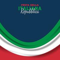 vectorillustratie van festa della repubblica italiana poster vector