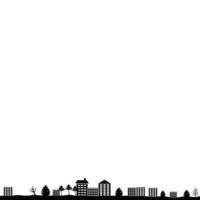 silhouet van de stedelijk landschap vector