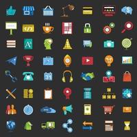 icon set digitale marketing vector