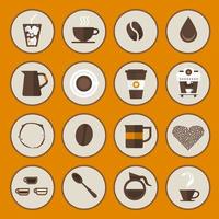pictogrammen koffie vector