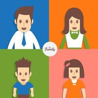 familie vectorillustraties vector