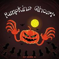 spook pompoenen illustraties vector