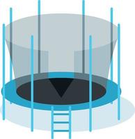 vector beeld van een trampoline, 3d klem kunst