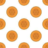 patroon eigengemaakt koekje verschillend smaak in gebakje biscuit vector