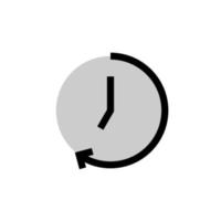 dertig vijf minuten klok tellen gemakkelijk vector icoon