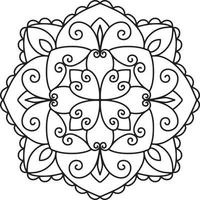 mooi bloem mandala vector