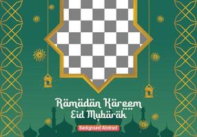 bewerkbare Ramadan uitverkoop poster sjabloon. met mandala ornamenten, lantaarns en de silhouet van een moskee. ontwerp voor sociaal media, banier, groet kaart en web. Islamitisch vakantie vector illustratie