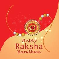 gelukkige raksha bandhan viering wenskaart vector