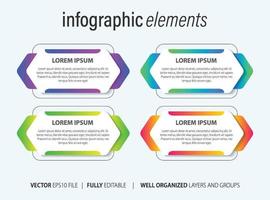 bedrijf infographic met modern ontwerp vector. vector