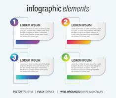 bedrijf infographic met modern ontwerp vector. vector