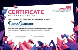 creatieve certificaatsjabloon vector