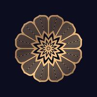 luxe ronde mandala geïsoleerd achtergrond. vector abstract mandala met bloemen patronen yoga sjabloon