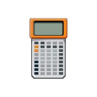 wiskunde rekenmachine apparaat tekenfilm vector illustratie