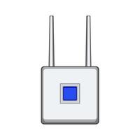 router 5g modem tekenfilm vector illustratie
