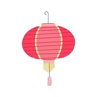 licht Aziatisch lantaarn tekenfilm vector illustratie