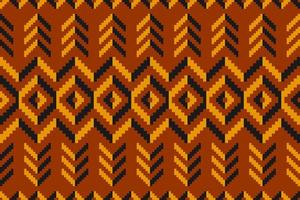 meetkundig etnisch naadloos patroon traditioneel. Amerikaans, Mexicaans stijl. oranje tapijt tribal patroon kunst. vector