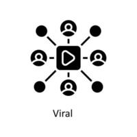 virale vector solide pictogrammen. gemakkelijk voorraad illustratie voorraad