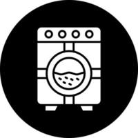 het wassen machine vector icoon stijl