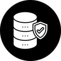 databank veiligheid vector icoon stijl