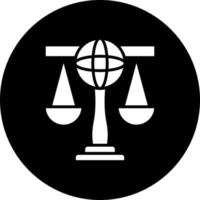 Internationale wet vector icoon stijl