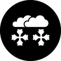 sneeuwstorm vector icoon stijl