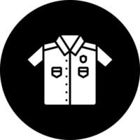 Politie uniform vector icoon stijl