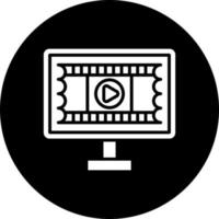 online bioscoop reservering vector icoon stijl