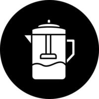 koffie druk op vector icoon stijl