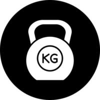 kettlebell vector icoon stijl