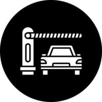 auto barrière vector icoon stijl