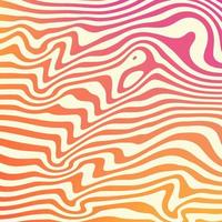 golvend trippy patroon in psychedelisch kleuren. abstract vector kolken achtergrond. 1970 esthetisch texturen met glad golven
