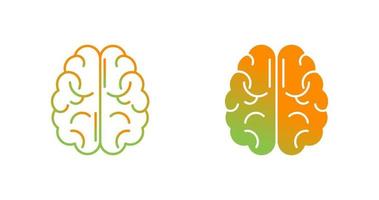 hersenen vector pictogram