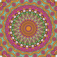 een kleurrijk mandala met een patroon van harten achtergrond vector