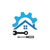 huis reparatie logo afbeeldingen illustratie ontwerp vector