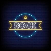 rock neonreclames stijl tekst vector