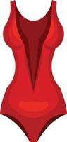 vector beeld van rood zwempak voor Dames