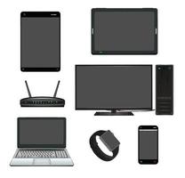 smart device computer router set vector