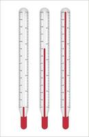 thermometer op witte achtergrond vector