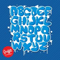 Graffiti alfabet vector