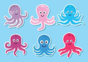 octopus vector set