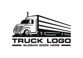 vrachtwagen logo ontwerp vectorillustratie vector