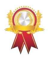 een gouden badge vector