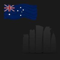 gelukkige dag van australië 26 januari ontwerpconcept. Onafhankelijkheidsdag. vector illustratie